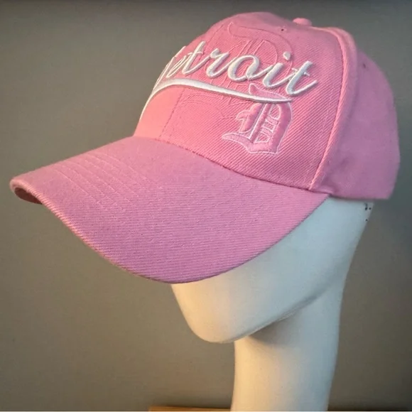 Pink Detroit Tigers Baseball Women's Cap - Picture 5 of 9